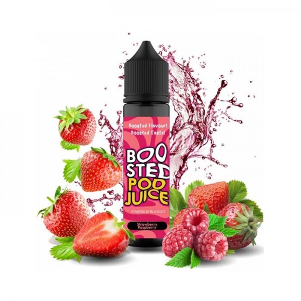 Blackout- Boosted Pod Juice Strawberry Raspberry  60ml