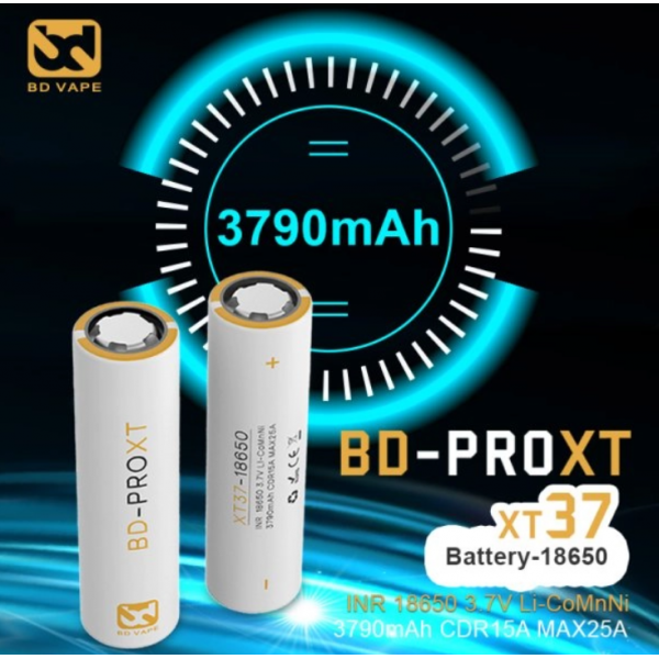 High-End Battery BD-PRO XT37 18650 3790mAh - BD Vape