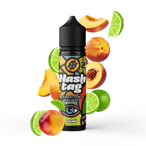 Flavorshots Hashtag - 24 Peach & Lime Delight (Ice) 12/60ml