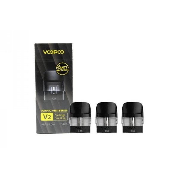 Cartridge Vinci Pod Series V2 2ml 0.8Ω / 1.2Ω - Voopoo