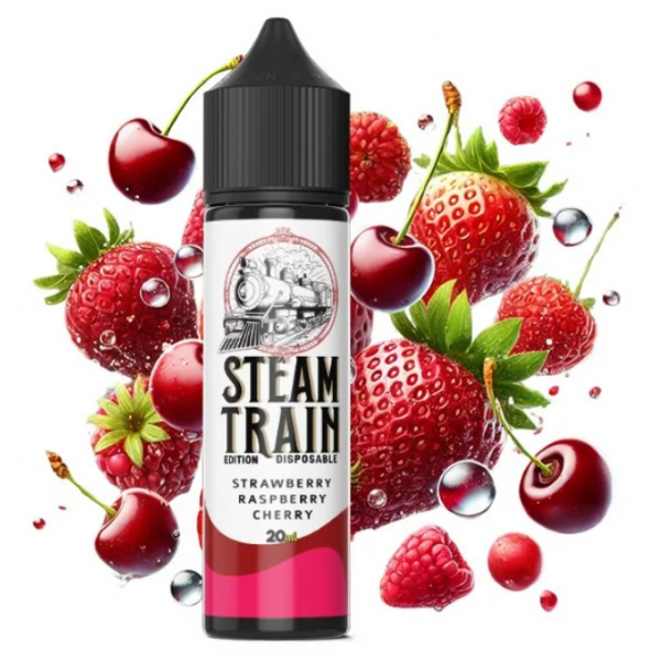 Steam Train Disposable Edition Strawberry Raspberry Cherry 60ml