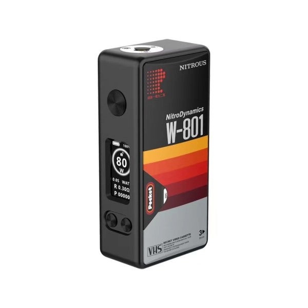 Box Nitrous Pocket Black Edition 80W 18650 - Mechvape x Nitrous