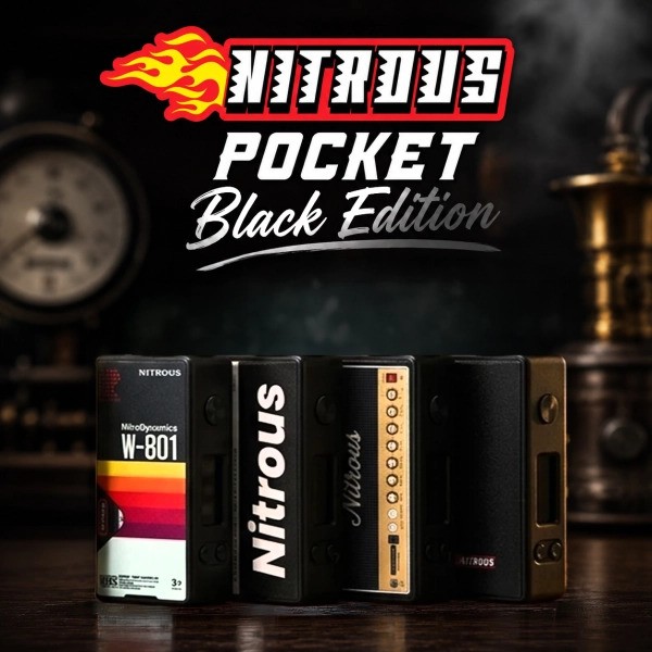 Box Nitrous Pocket Black Edition 80W 18650 - Mechvape x Nitrous