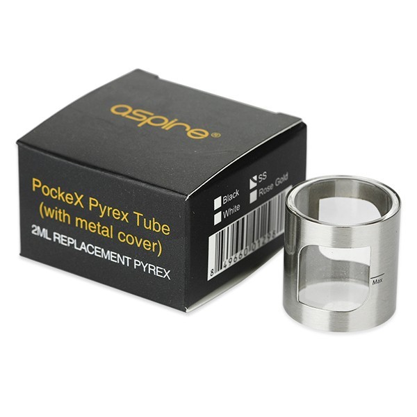 Aspire PockeX 2ml Pyrex Tube With Metal Cover