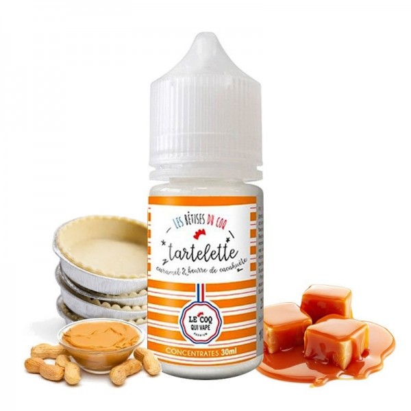 Tartelette Caramel Beurre de Cacahuète Concentré 30ML - Les Bêtises du Coq