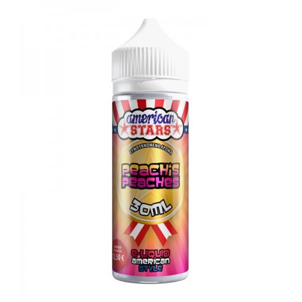 American Stars Peachs Peaches Flavour Shot (120ML)