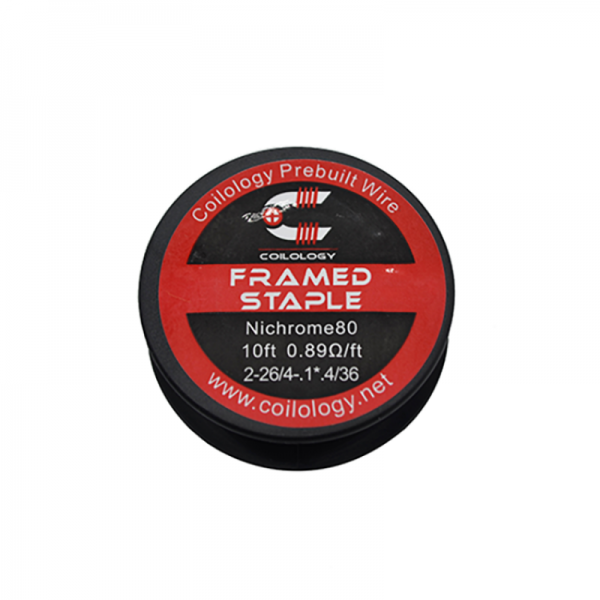 Coilology 10ft Spools/Reels [Ni80] Framed Staple 0.89Ω/ft