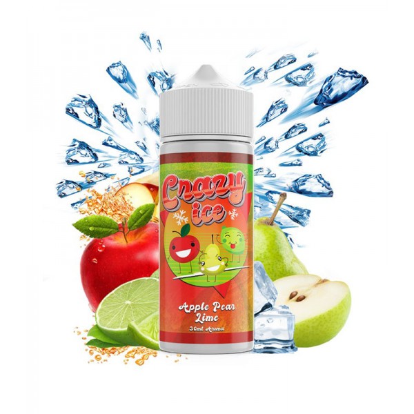 Steam City Crazy Ice Apple Pear Lime Flavour Shot 120ml