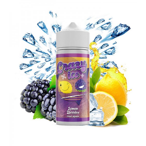 Steam City Crazy Ice Lemon Berries Flavour Shot 120ml