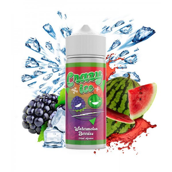 Steam City Crazy Ice Watermelon Berries Flavour Shot 120ml
