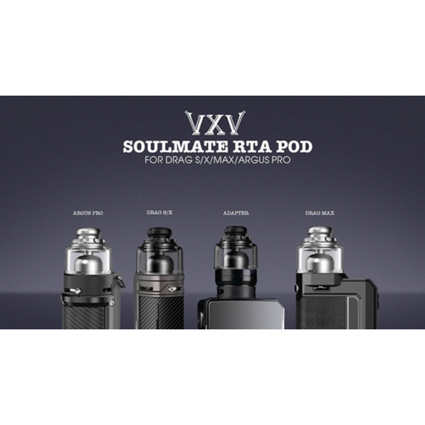 VXV Soulmate RTA for VooPoo Drag S / X / Max / Argus Pro 2.5ml Black