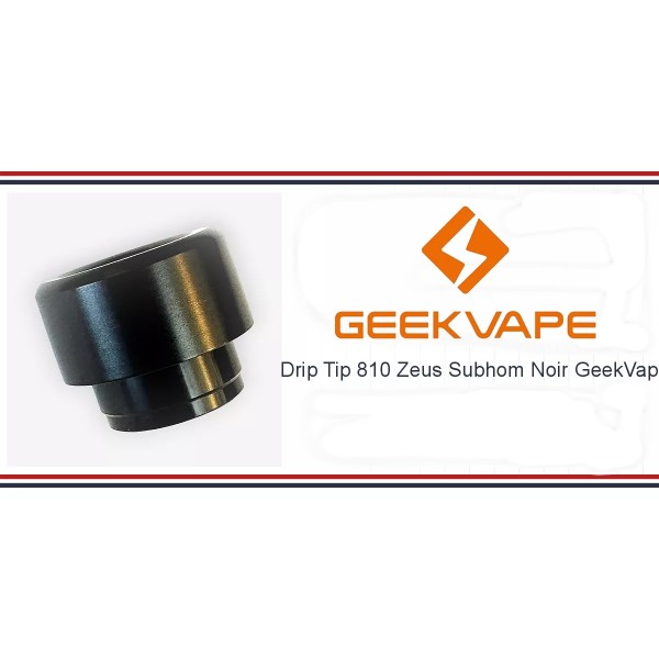 Drip Tip 810 Zeus Subohm Noir Geekvape
