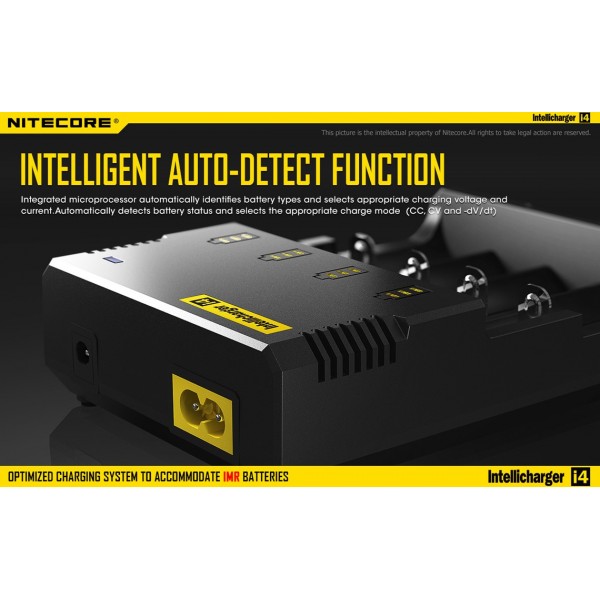 Nitecore Intellicharger D4 LCD Φορτιστής Μπαταριών