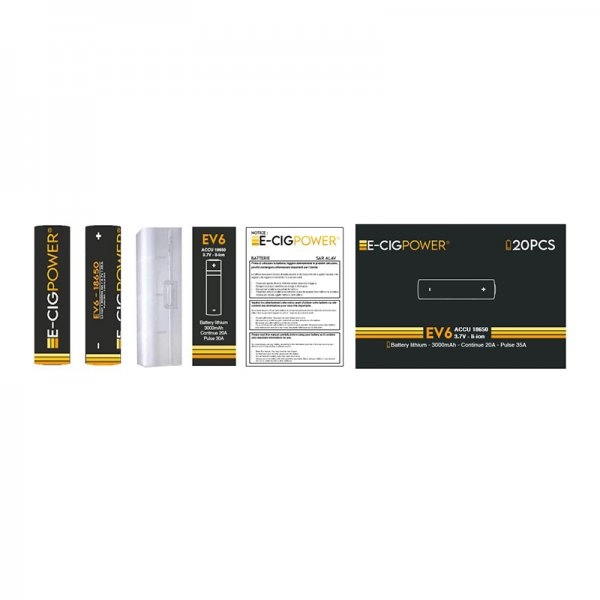 copy of Battery 18650 EV6C 3500mAh - E-Cig Power