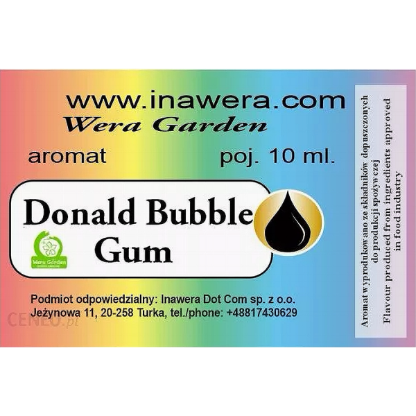 Inawera - Tobacco Donald Bubble Gum - 10ml