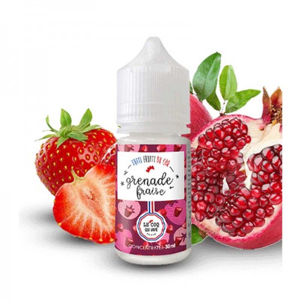 Grenade Fraise 30ml - by Le Coq Qui Vape