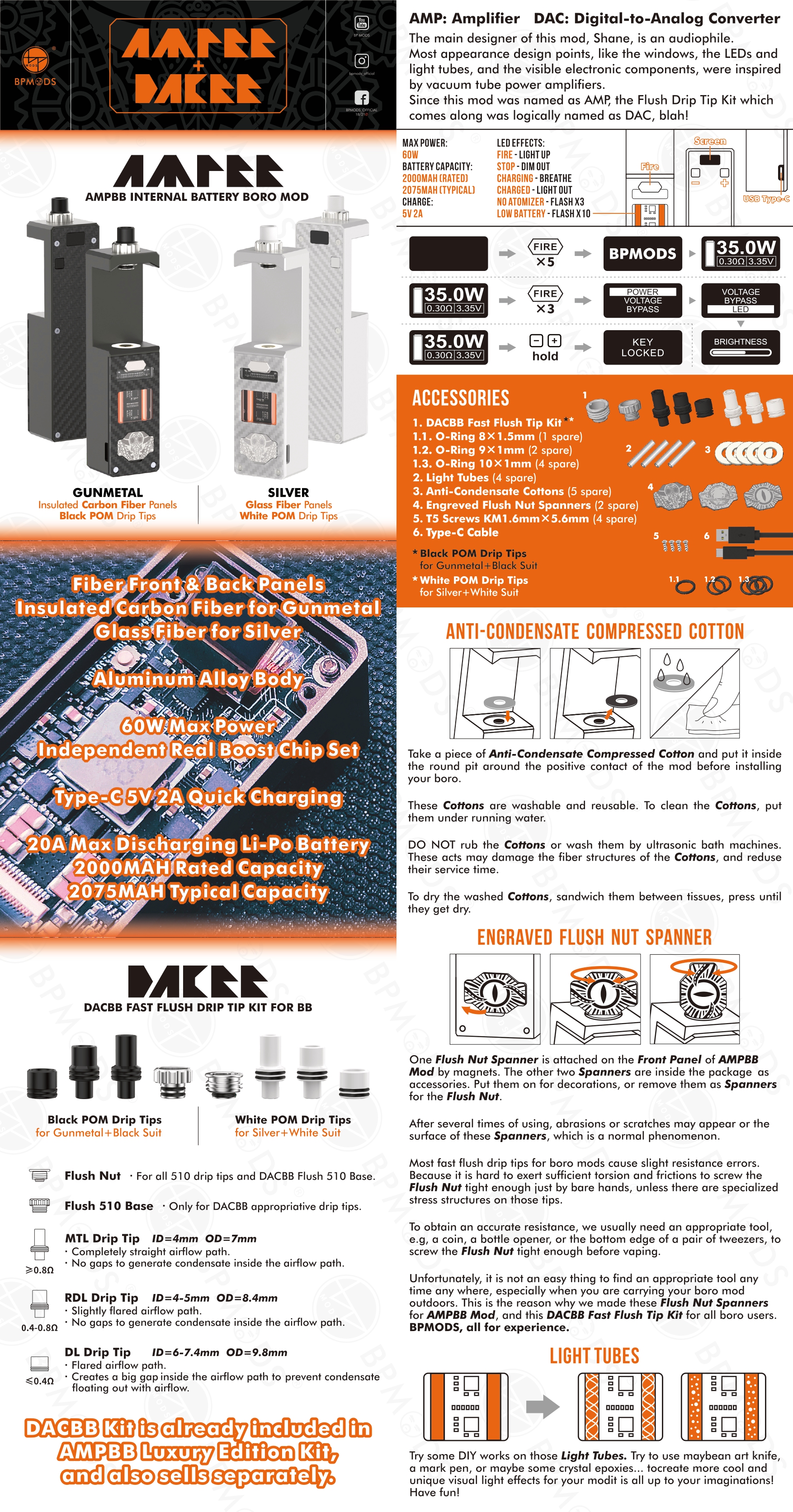 AMPBB Luxury Edition + DACBB Kit 2000mAh